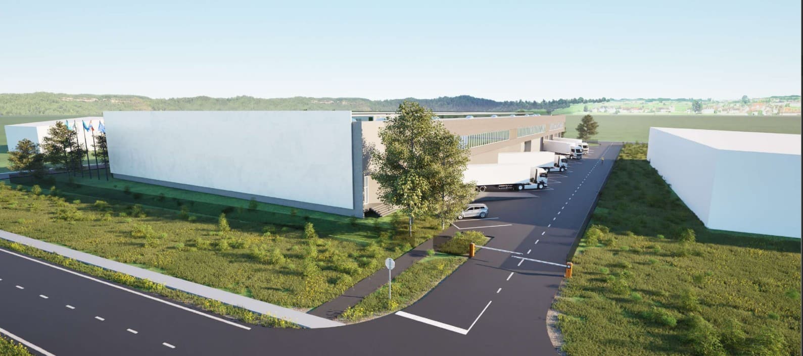 Modern Logistics Center Development Near Zagreb